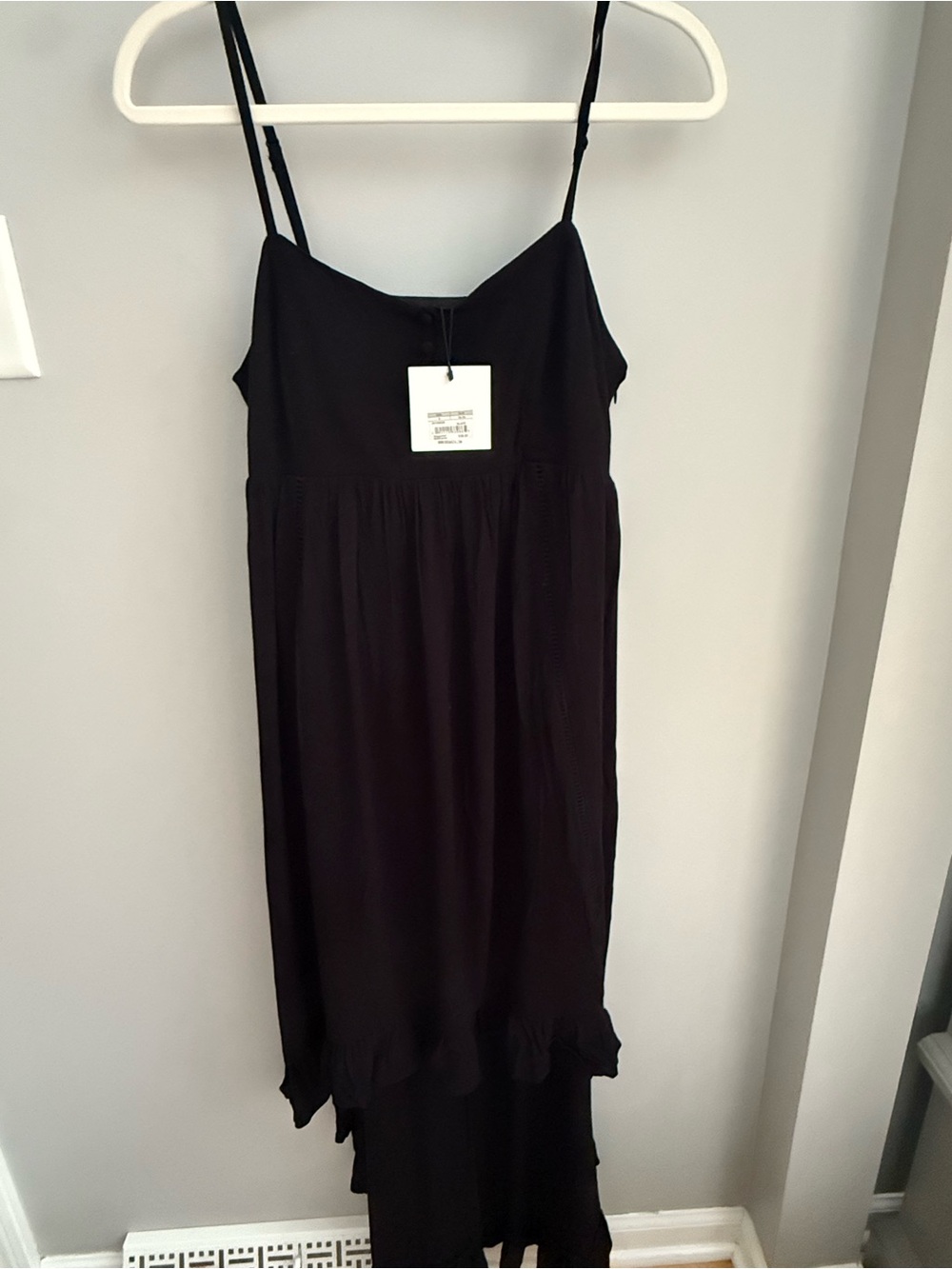 NWT BB Dakota Black Spaghetti Strap Maxi Dress - size small